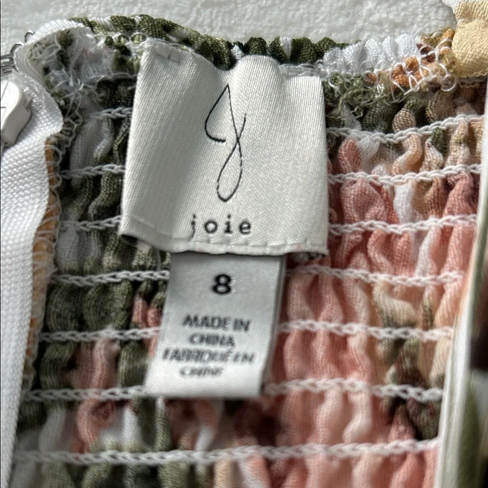 Joie Floral Green and Pink Maxi Dress - Picture 3 of 8